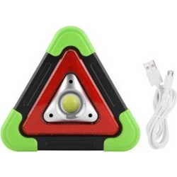Επαναφορτιζόμενος Φακός Εργασίας - Φωτιστικό Ασφαλείας - Powerbank - COB LED 500 Lumens - Τρίγωνο Αυτοκινήτου ARRANGO AT79894 Πράσινο