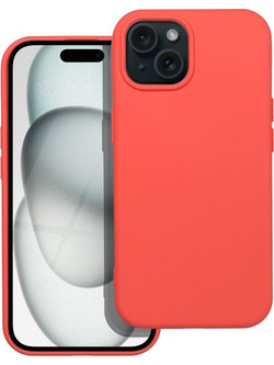 Θήκη SILICONE για IPHONE 15, ροδακινί