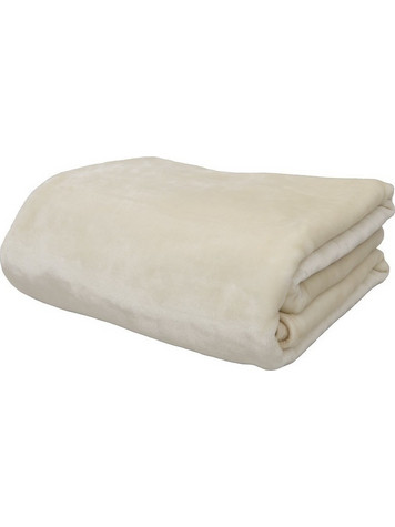 Κουβέρτα Βελουτέ Ημίδιπλη 160x220 1 Ivory - Anna Riska