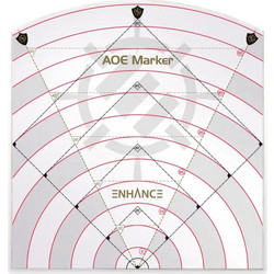Enhance - Tabletop RPGs Acrylic Spell AOE Damage Template