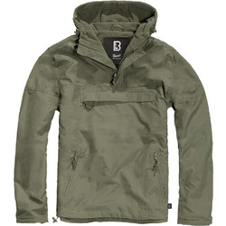 Brandit Ανδρικό Μπουφάν Pullover Αντιανεμικό Χακί BD3001.1.M