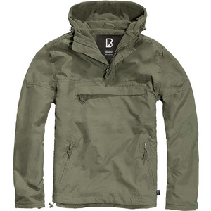Brandit Ανδρικό Μπουφάν Pullover Αντιανεμικό Χακί BD3001.1.M