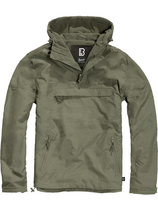Brandit Ανδρικό Μπουφάν Pullover Αντιανεμικό Χακί BD3001.1.M