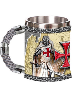 Ποτήρι Διακοσμητικό Tole10 Resin Mug Knight Templar 39151