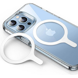 ESR HaloLock MagSafe Universal Magnetic Ring 360 - Αυτοκόλλητος Μαγνητικός Δακτύλιος MagSafe για iPhone & Samsung - 2 Τεμάχια - White (4894240131923)