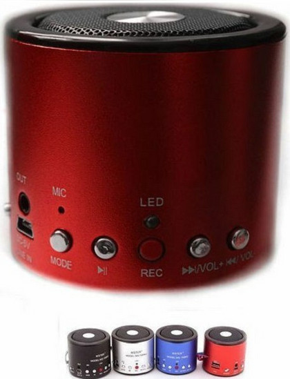 Φορητό Ηχείο OEM WS-138RC Ηχείο Bluetooth 4W με Ραδιόφωνο Κόκκινο