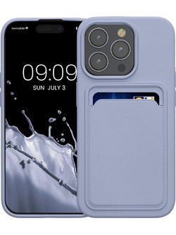 KWmobile Θήκη Σιλικόνης με Υποδοχή για Κάρτα - Apple iPhone 15 Pro - Lavender (62019.108)