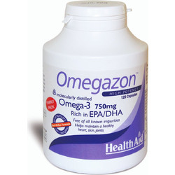 Health Aid Omegazon Ιχθυέλαιο 750mg 120 Κάψουλες