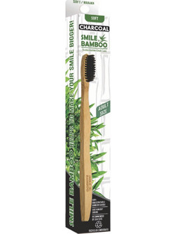 Smile Bamboo Soft Οδοντόβουρτσα Μαύρη