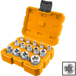 Καρυδάκια Torx 1/4"-3/8"-1/2" Σετ 14 τεμ