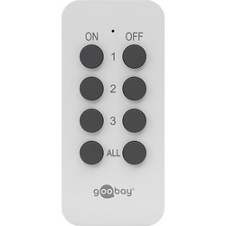 GOOBAY ασύρματο τηλεχειριστήριο 58691, για αντάπτορα ρεύματος, λευκό