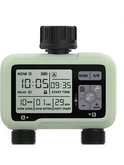 Eurodrip HCT-326 2-Outlet Προγραμματιστής Ποτίσματος Μπαταρίας 2 Στάσεων