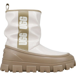 UGG Γυναικεία Μποτάκια Πλατφόρμα Εκρού Αδιάβροχα με Γούνα 1144059-MSJS