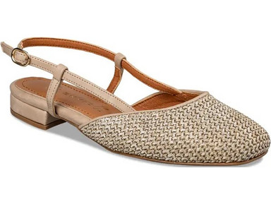 EVNIE SHOES-SLINGBACK BALLET FLATS (E02-19003-36)BEIGE