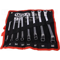 Yato YT-0396 Συλλογή Επαγγελματικά Κλειδιά Πολύγωνα Cr-V Σετ 8 Τεμ