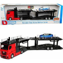 Bburago Mercedes Benz Actros Multicar Carrier Red 18-31457