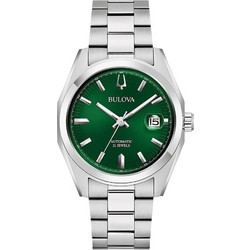 Bulova Surveyor Ανδρικό Ρολόι Αυτόματο με Ασημί Μεταλλικό Μπρασελέ 96B429