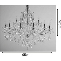ΦΩΤΙΣΤΙΚΟ ΚΡΕΜΑΣΤΟ 18xE14 Φ.95cm Ν. 5244-18 CH