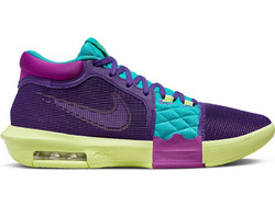 Nike LeBron Witness 8 Ανδρικά Αθλητικά Παπούτσια για Μπάσκετ Μωβ Τιρκουάζ Lime FB2239-500