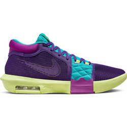 Nike LeBron Witness 8 Ανδρικά Αθλητικά Παπούτσια για Μπάσκετ Μωβ Τιρκουάζ Lime FB2239-500