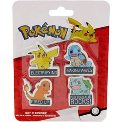 ΣΕΤ 4 ΓΟΜΕΣ ΣΧΗΜΑΤΙΣΜΕΝΕΣ ΣΕ BLISTER POKEMON (09537) 09537