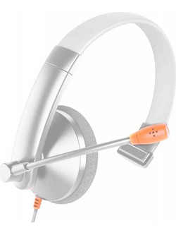 Meetion HP002U On Ear Ακουστικό με Μικρόφωνο & USB-A Λευκό