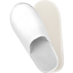 Ζεύγος Παντόφλες 29cm με σόλα EVA 5mm λευκές VF - Σετ 100 c481041
