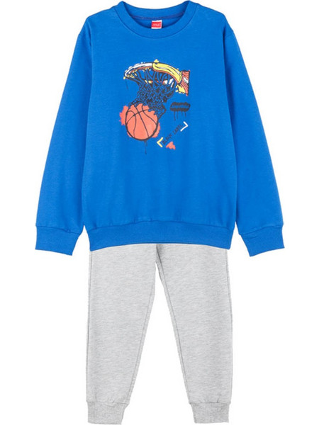 Joyce Παιδικό Σετ Φόρμας Royal Blue Γκρι 2414109