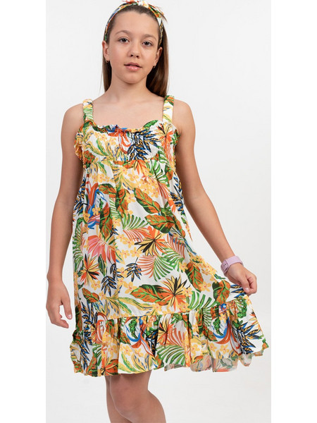 TraX Παιδικό Φόρεμα Floral Πολύχρωμο 43142