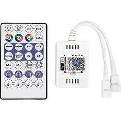 ΑΣΥΡΜΑΤΟ CONTROLLER RF Wifi & Bluetooth PIXEL DC5-24V, 2CH (Max. 2048 PIXEL)