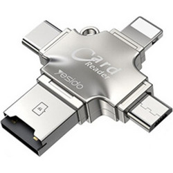 Yesido GS13 Card Reader OTG Lightning USB-C & USB-A USB 3.2 Gen 1 για microSD