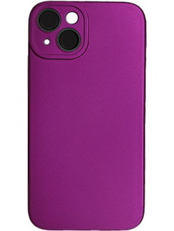 Back Cover Σιλικόνης και Προστασία Κάμερας για iPhone 13 Μωβ