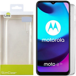 Lime Successories Lime Θηκη Motorola Moto E20 6.5'' Slimclear Tpu Camera Guard ΔΙΑΦΑΝΗ