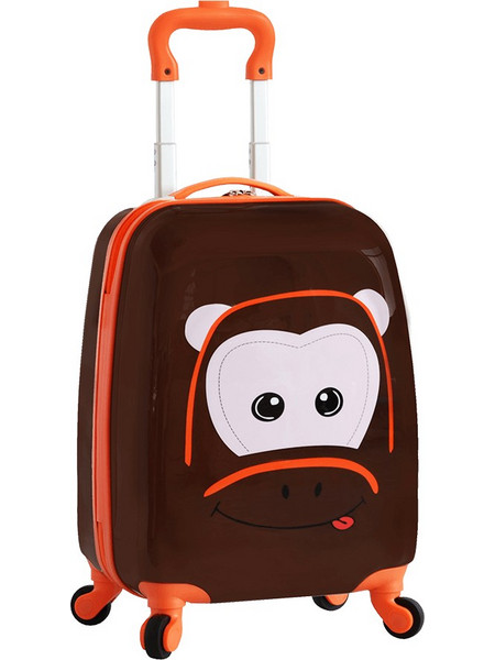 Snowball 846.196196 Monkey Παιδική Βαλίτσα Καμπίνας 44x34x20cm με 4 Ρόδες Καφέ