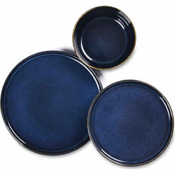 Πιάτα stoneware μπλε σετ 12 τμχ. Northern Blue