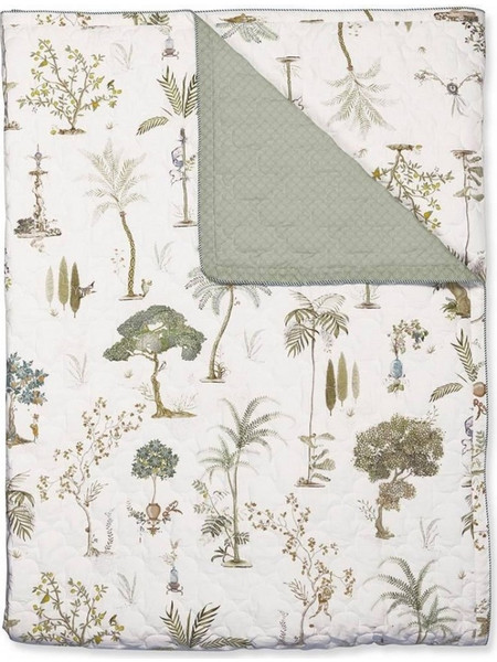 PIP STUDIO - ΚΟΥΒΕΡΛΙ GIARDINI DI FRUTTA QUILT ΛΕΥΚΟ 270cm X 260cm
