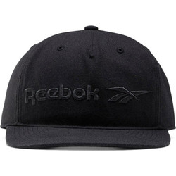 Reebok Vector Flat Peak Ανδρικό Καπέλο Jockey Snapback Υφασμάτινο Μαύρο GP0128