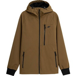 4F Ανδρικό Μπουφάν Χειμωνιάτικο Softshell Καφέ H4Z21-SFM002-81S