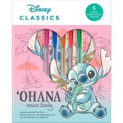 Disney Lilo & Stitch - Stitch Notebook + 6 Gel Pens Set - ST00035
