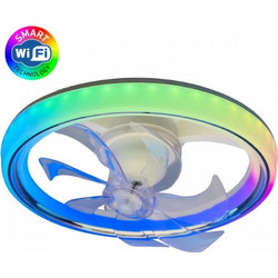 Spotlight 3281 Ανεμιστήρας Οροφής 47cm 40W με Φως & Τηλεχειριστήριο Πολύχρωμος