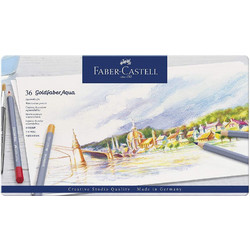Faber-Castell Goldfaber Aqua Κασετινα Ξυλομπογιές Ακουαρέλας Σετ 36τμχ 114636