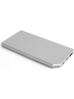 Allocacoc Power Bank 5000mAh με Θύρα USB-A & Θύρα USB-C Silver