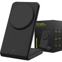 Spacecase WM2B Wireless Desktop Charger MagCharger - Βάση Ασύρματης Φόρτισης MagSafe για iPhone 16 / 15 / 14 / 13 / 12 - 15W - Black (5905719110338)