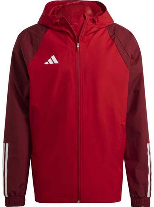 Adidas Tiro 23 Competition All-Weather Αθλητικό Ανδρικό Μπουφάν Κόκκινο HE5653