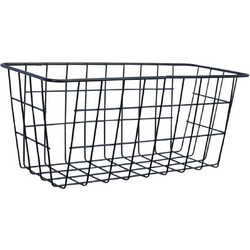 Μεταλλικό Καλάθι Αποθήκευσης 29x12x13cm Άσπρο ή Μαύρο