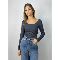 Toi&Moi 80-6180-224 crop top ανθρακί