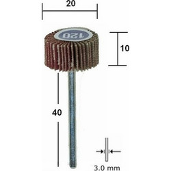 PROXXON ΓΥΑΛΟΧΑΡΤΑ ΦΥΛΛΑΡΑΚΙΑ ΣΕ ΑΞΟΝΑ Φ20x10mm 2898400