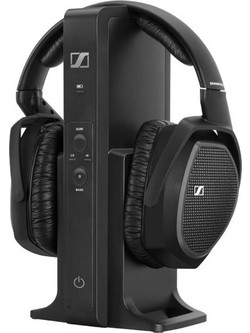 Sennheiser RS-175U Ενσύρματα & Ασύρματα RF Ακουστικά Τηλεόρασης Over Ear με Noise Canceling Μαύρα