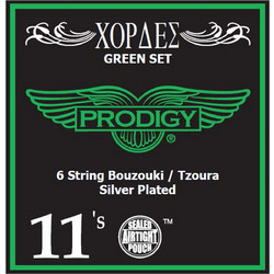 Prodigy Green Σετ 6 Χορδές Μπουζουκιού Silver Plated Copper 11"