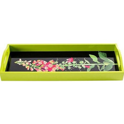 Δίσκος Σερβιρίσματος Foxglove Lacquer Large Multi-Black Caspari (53 cm)